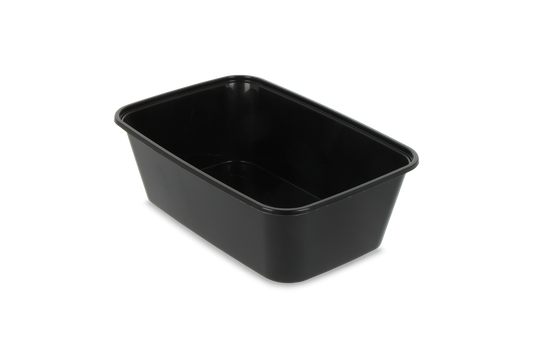 Reusable meal container 750ml black