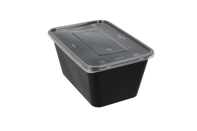 takeaware.nl Maaltijdbakken en schalen Maaltijdbak PP 1000ml zwart