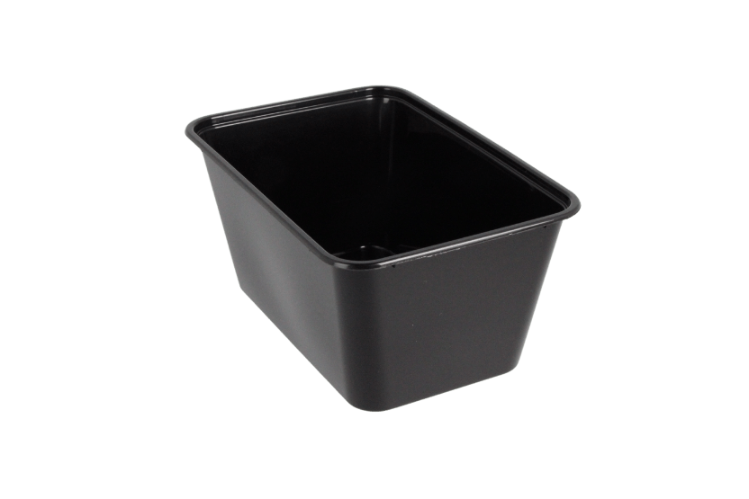 takeaware.nl Maaltijdbakken en schalen Maaltijdbak PP 1000ml zwart