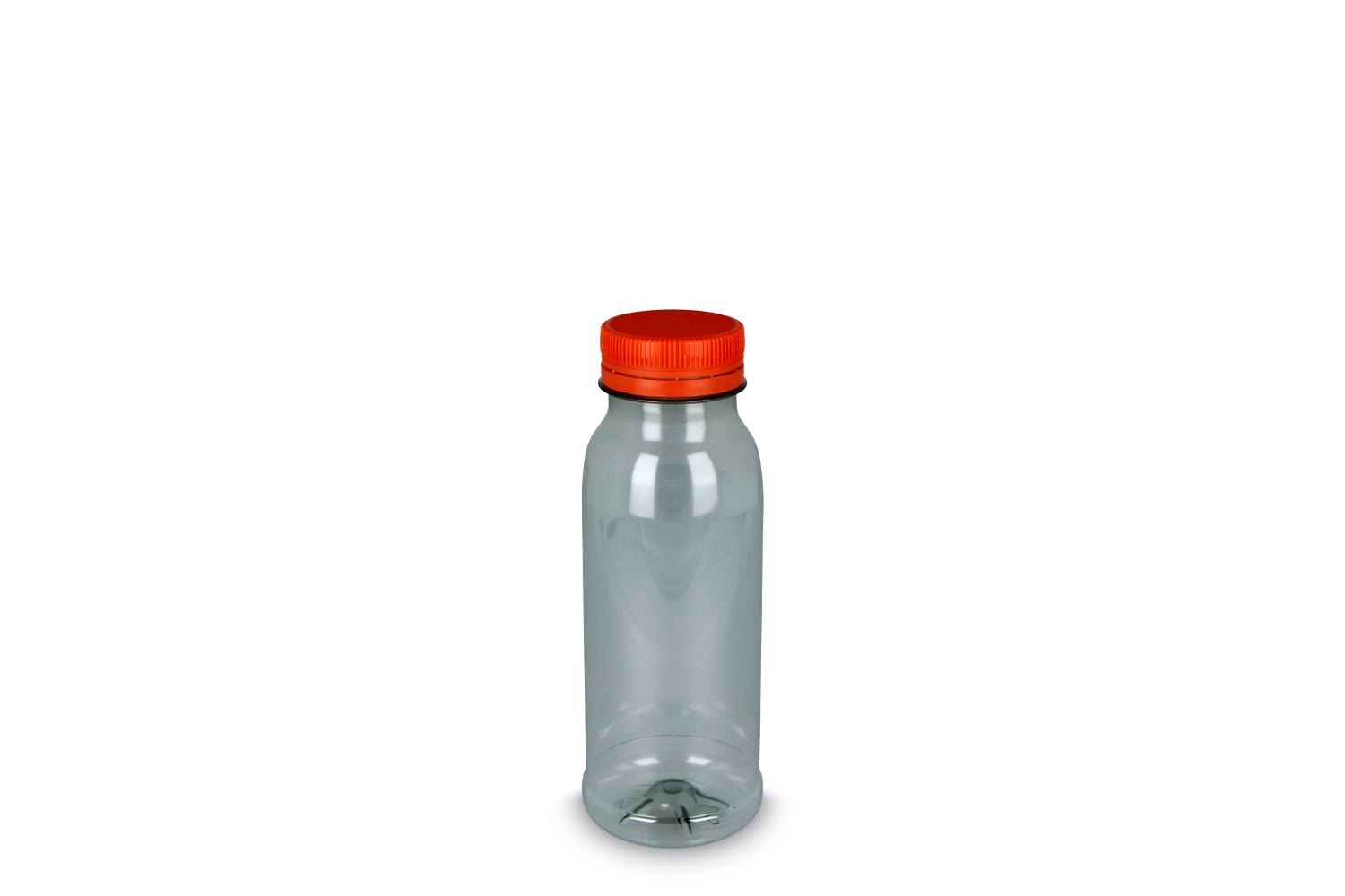 RPET bottle 250cc with orange cap