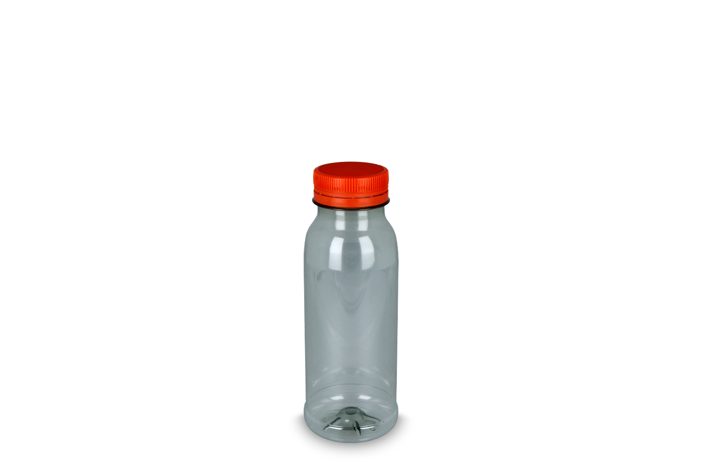 RPET bottle 250cc with orange cap