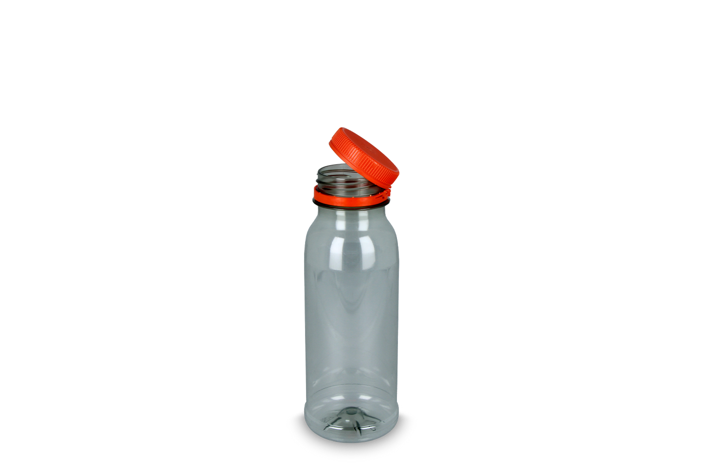 RPET bottle 250cc with orange cap