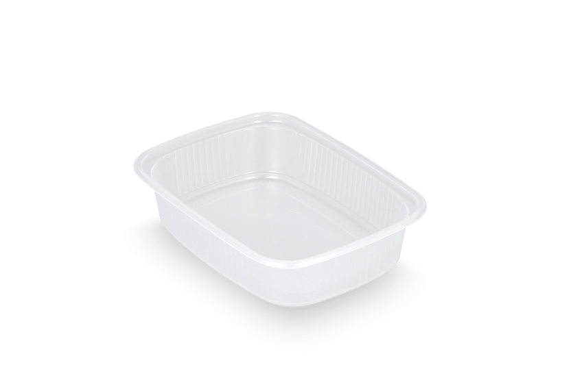 takeaware.nl Saus- en amusebakjes Salade & Saus bakjes 125ml 108mm rechthoekig transparant