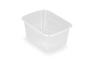 Saus bakjes 250ml 108mm rechthoekig transparant