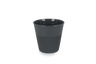 Reusable coffee mug 230cc 8oz ribbed gray