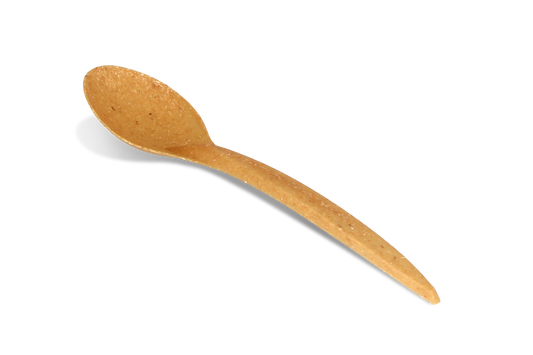 Reusable spoon 180mm brown bio