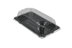 TakeAware.nl Sushi tray SY-01 + deksel 164x88x20mm Zwart