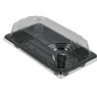 Sushi Tray SY-01 + Lid 164x88x20mm Black