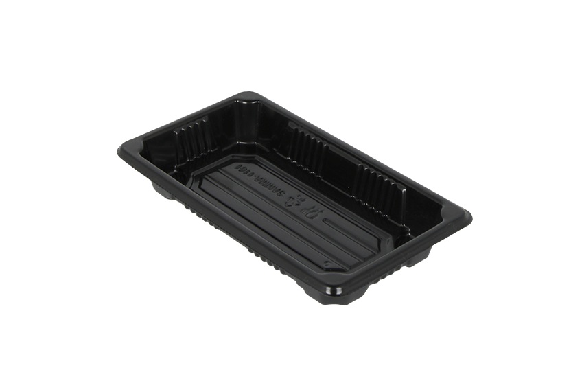 TakeAware.nl Sushi tray HP-01 + deksel 160x90x20mm Zwart