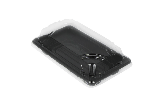 TakeAware.nl Sushi tray HP-01 + deksel 160x90x20mm Zwart