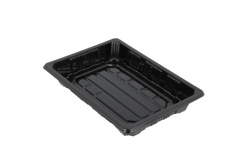 TakeAware.nl Sushi tray SY-03 + deksel 165x115x20mm Zwart