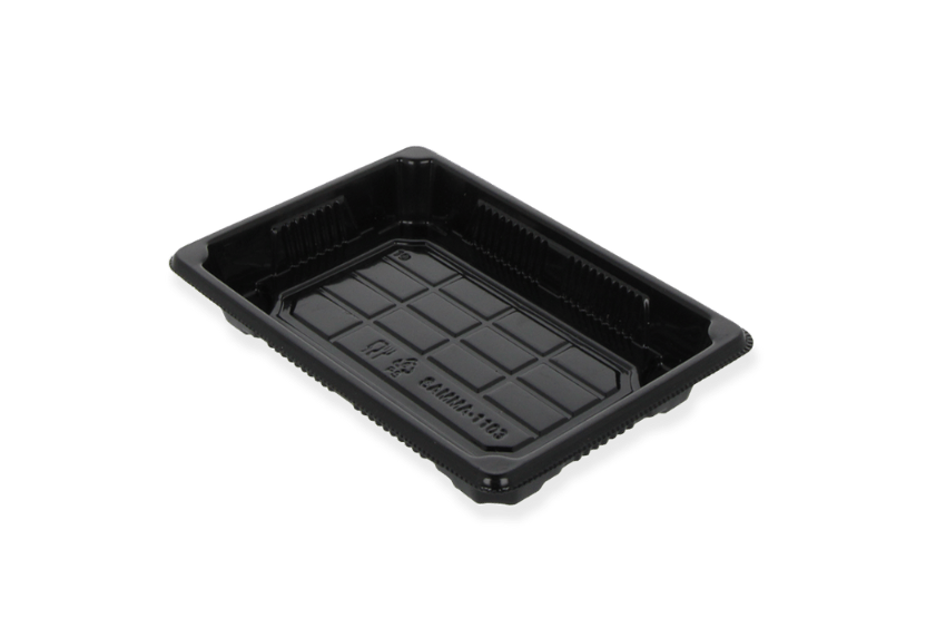 TakeAware.nl Sushi tray HP-03 + deksel 160x115x20mm Zwart