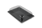 TakeAware.nl Sushi tray SY-05 + deksel 185x130x20mm Zwart