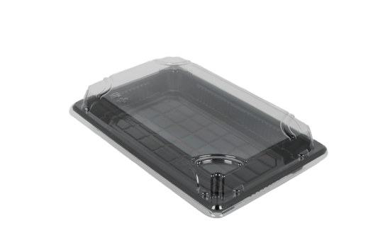 TakeAware.nl Sushi tray HP-07 + deksel 220x135x20mm Zwart