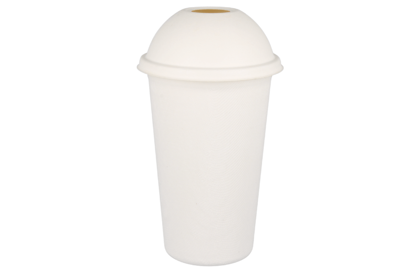 TakeAware.nl Koffiebekers Milkshakebeker middel 450ml 16oz wit suikerriet