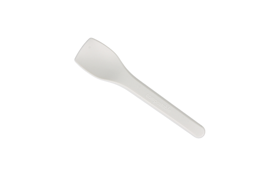  Reusable white ice cream scoop 100mm CPLA BIO