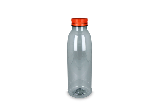 Bouteille RPET 750cc avec bonnet orange (Shopify)