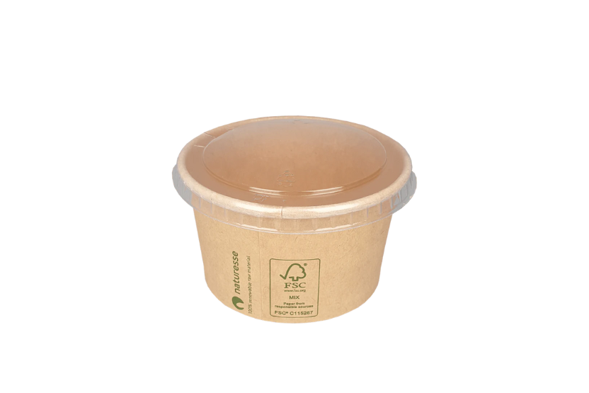 Bakje 90cc Ø75mm 3oz karton kraft BIO