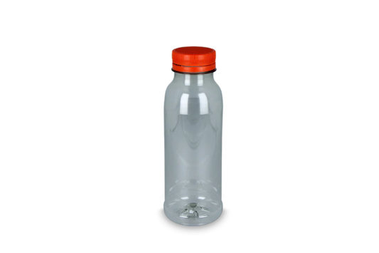 RPET bottle 500cc with orange cap