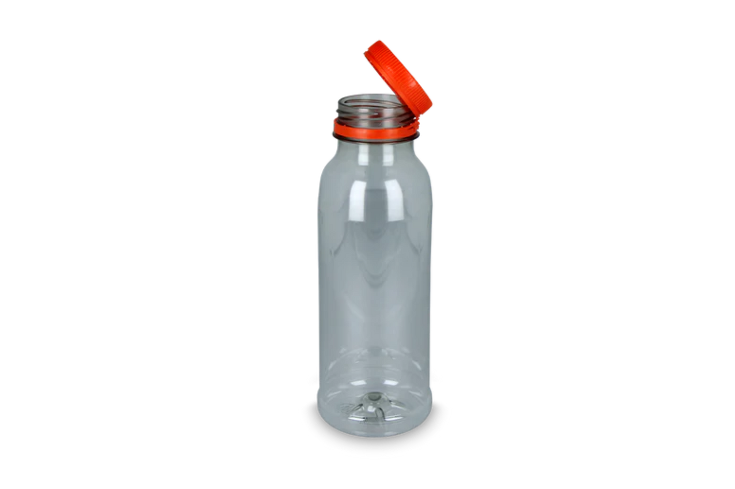 RPET bottle 500cc with orange cap