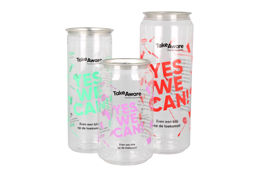 takeaware.nl Saus- en amusebakjes Bedrukte PET Cans