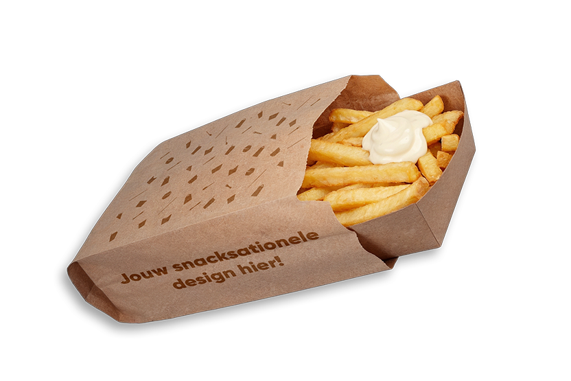 takeaware.nl Saus- en amusebakjes Bedrukte snackzakken