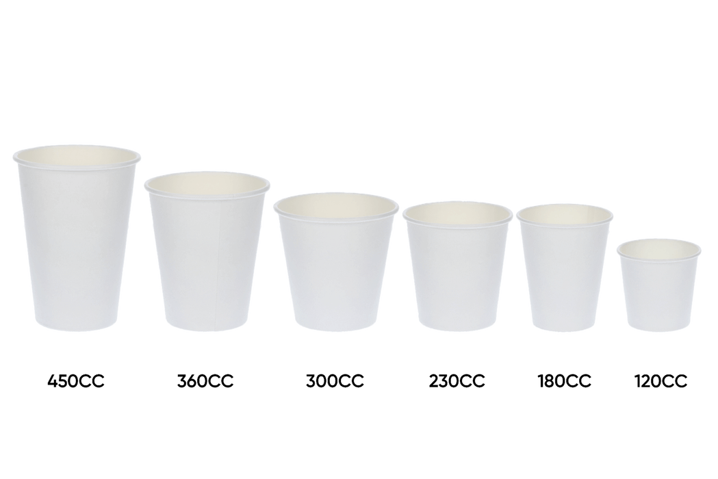 Coffee cup 180cc 7.5OZ 70mm Cardboard White (190gsm)