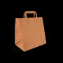 Paper carrier bags Medium Brown 26+17x27cm BIO