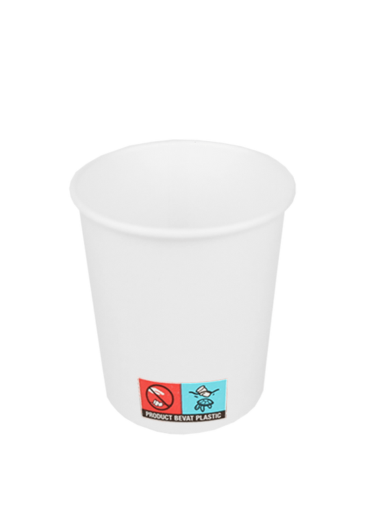 Coffee cup 120cc 4oz Ø63mm cardboard white
