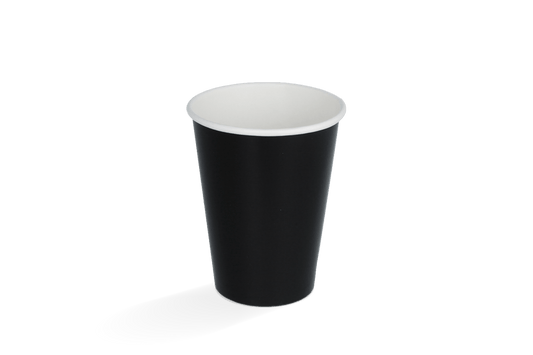 Milkshake cup small 360ml Ø90mm 12oz black FSC®Mix cardboard