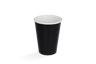 Milkshake cup small 360ml Ø90mm 12oz black FSC®Mix cardboard