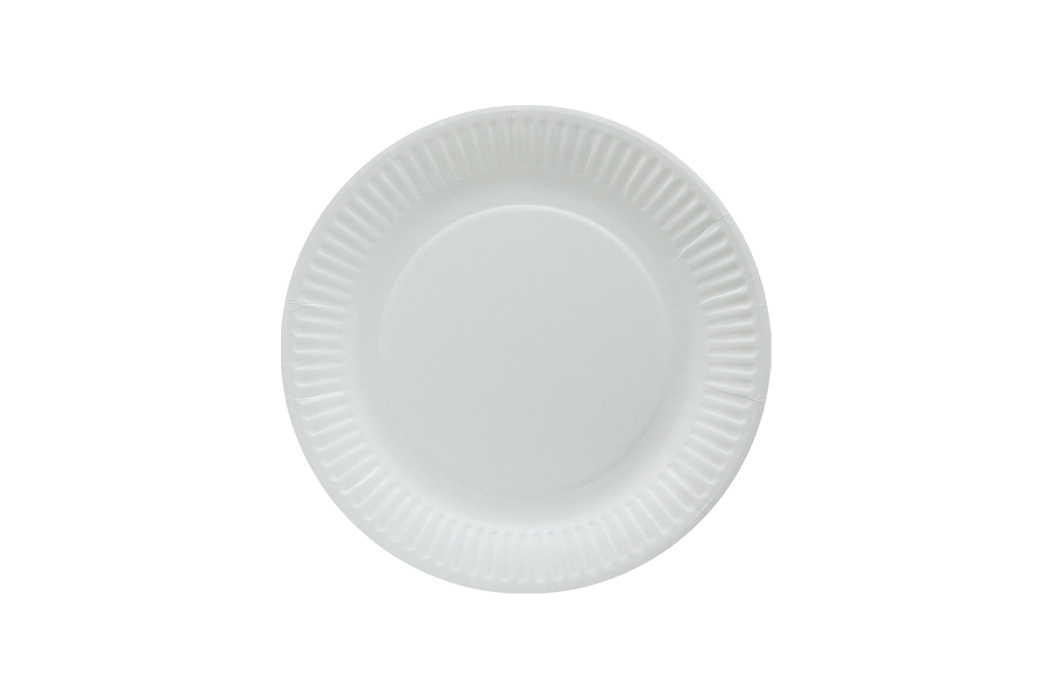Plate Ø18cm white cardboard BIO