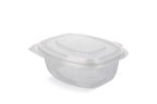 takeaware.nl Saladebakken en bowls Saladebakje met klapdeksel 500 ml BIO