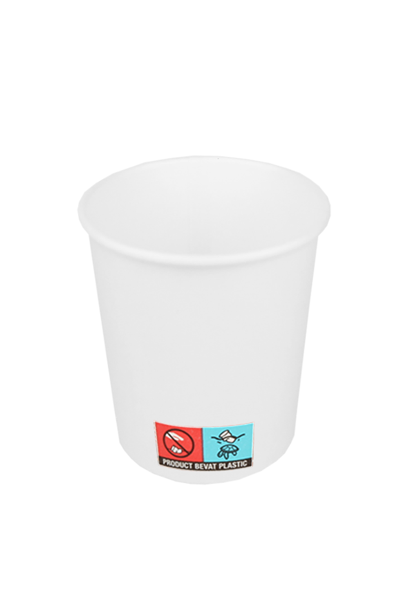 takeaware.nl Koffiebekers Kartonnen koffiebeker 120cc 4oz wit