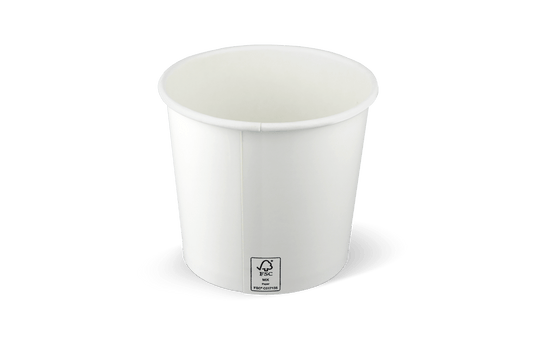 Ice cream cup 360ml Ø90mm 12oz FSC®Mix cardboard white