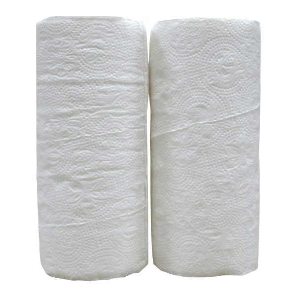 takeaware.nl Handdoek- en poetspapier Keukenrollen wit 2 laags 45 vel 100% cellulose