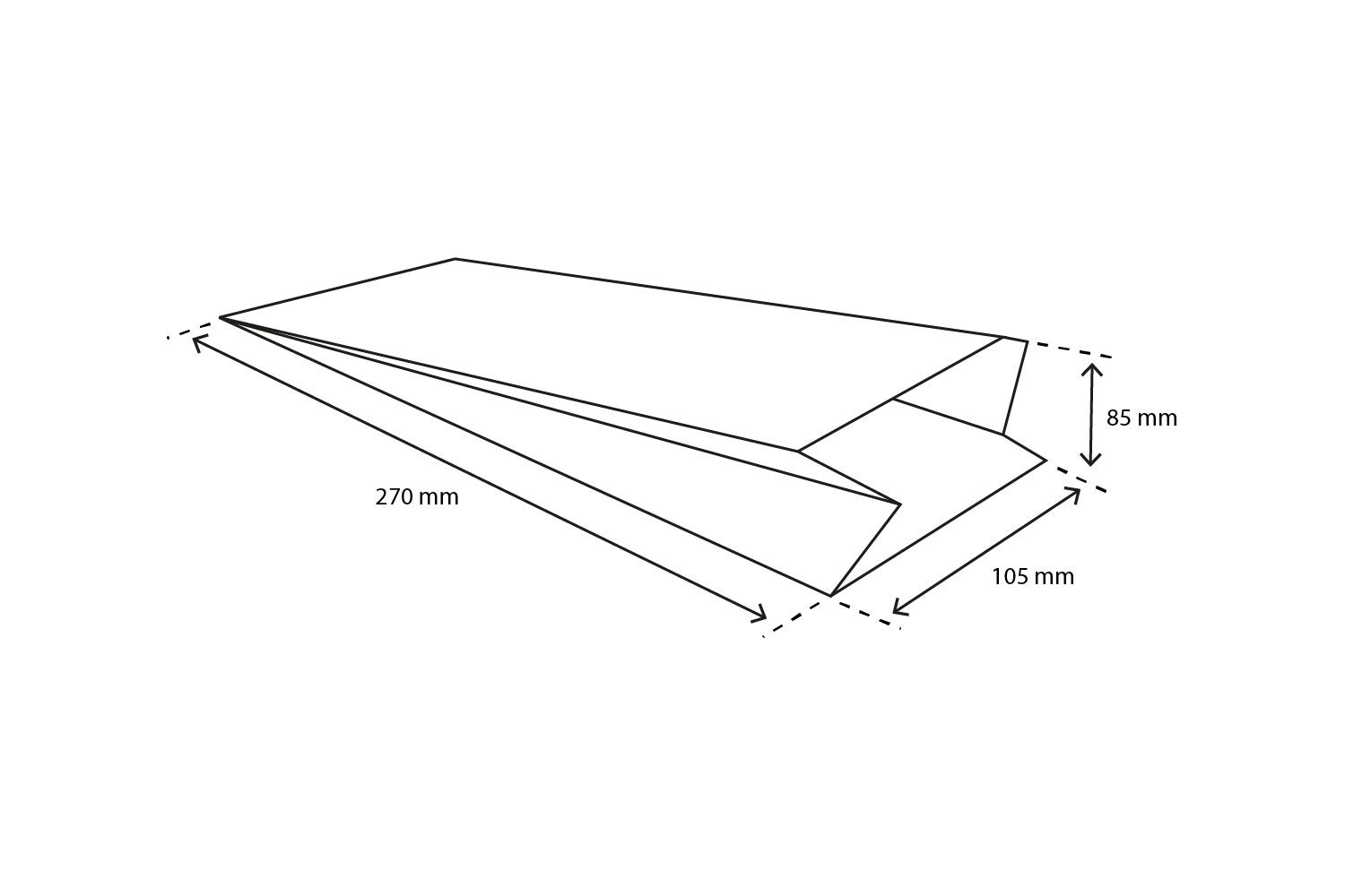 takeaware.nl Papieren zakken Snackzakken nr 25 (0.5 pond) Wit 45gr | 10kg