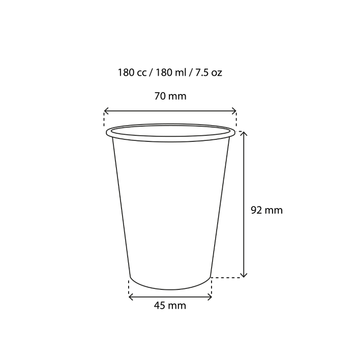 takeaware.nl Koffiebekers Kartonnen koffiebeker 180cc 7.5oz Schotse ruit scotty