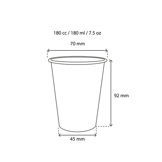 takeaware.nl Koffiebekers Kartonnen koffiebeker 180cc 7.5oz Schotse ruit scotty