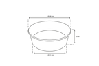 takeaware.nl Saladebakken en bowls Salade Poke Bowl 500ml 20oz Ø148mm kraft