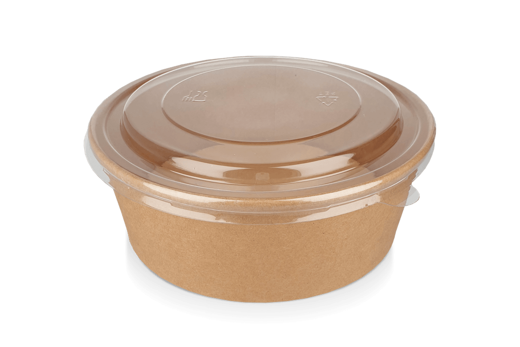 takeaware.nl Saladebakken en bowls Salade Poke Bowl 1300ml 40oz Ø184mm kraft