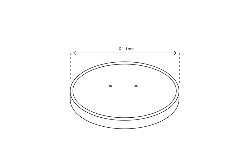 takeaware.nl Saladebakken en bowls Deksel Bowl 500-750-1000ml Ø148mm wit BIO