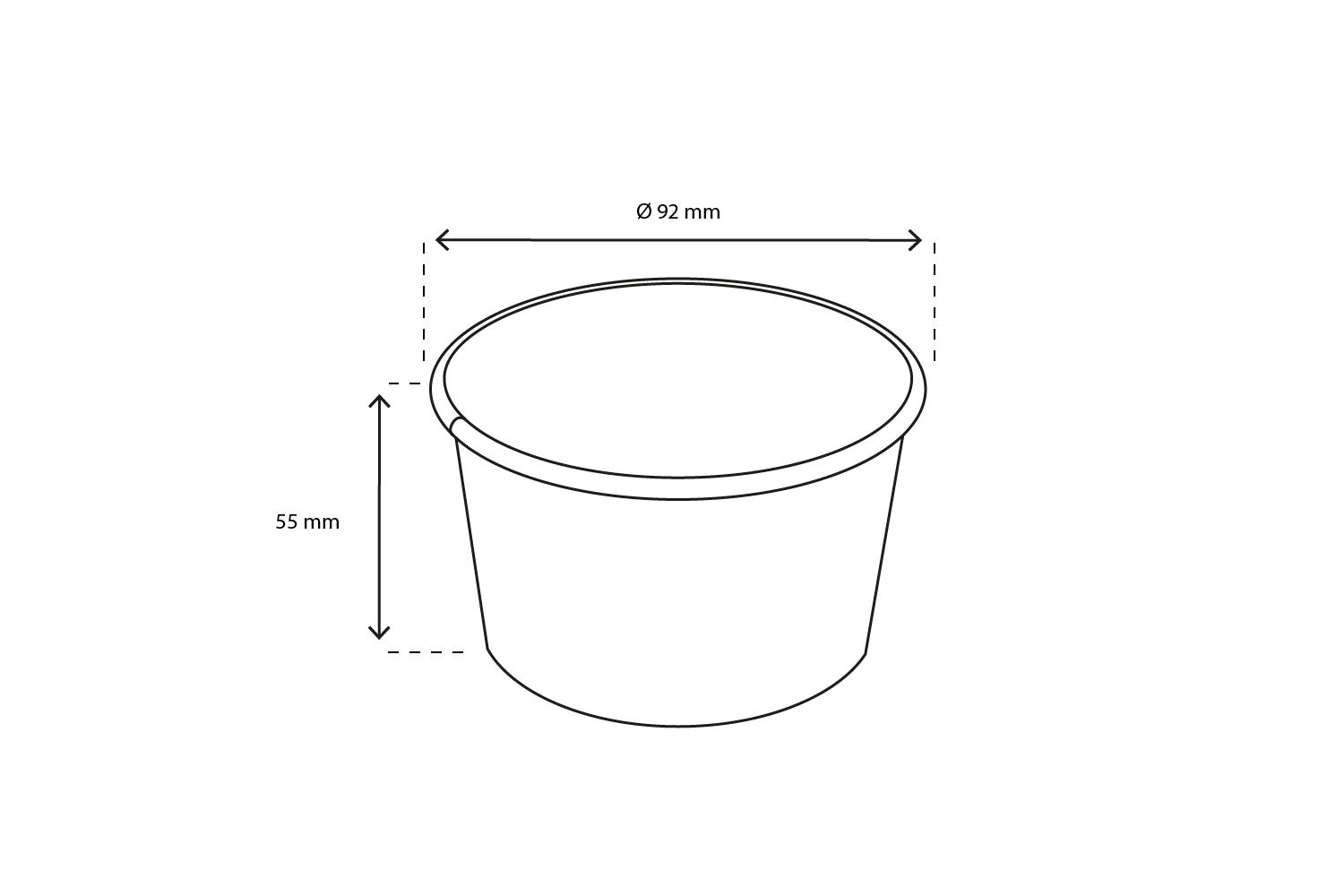 takeaware.nl IJsbekers IJsbeker 240ml Ø92mm 8oz karton GELATO