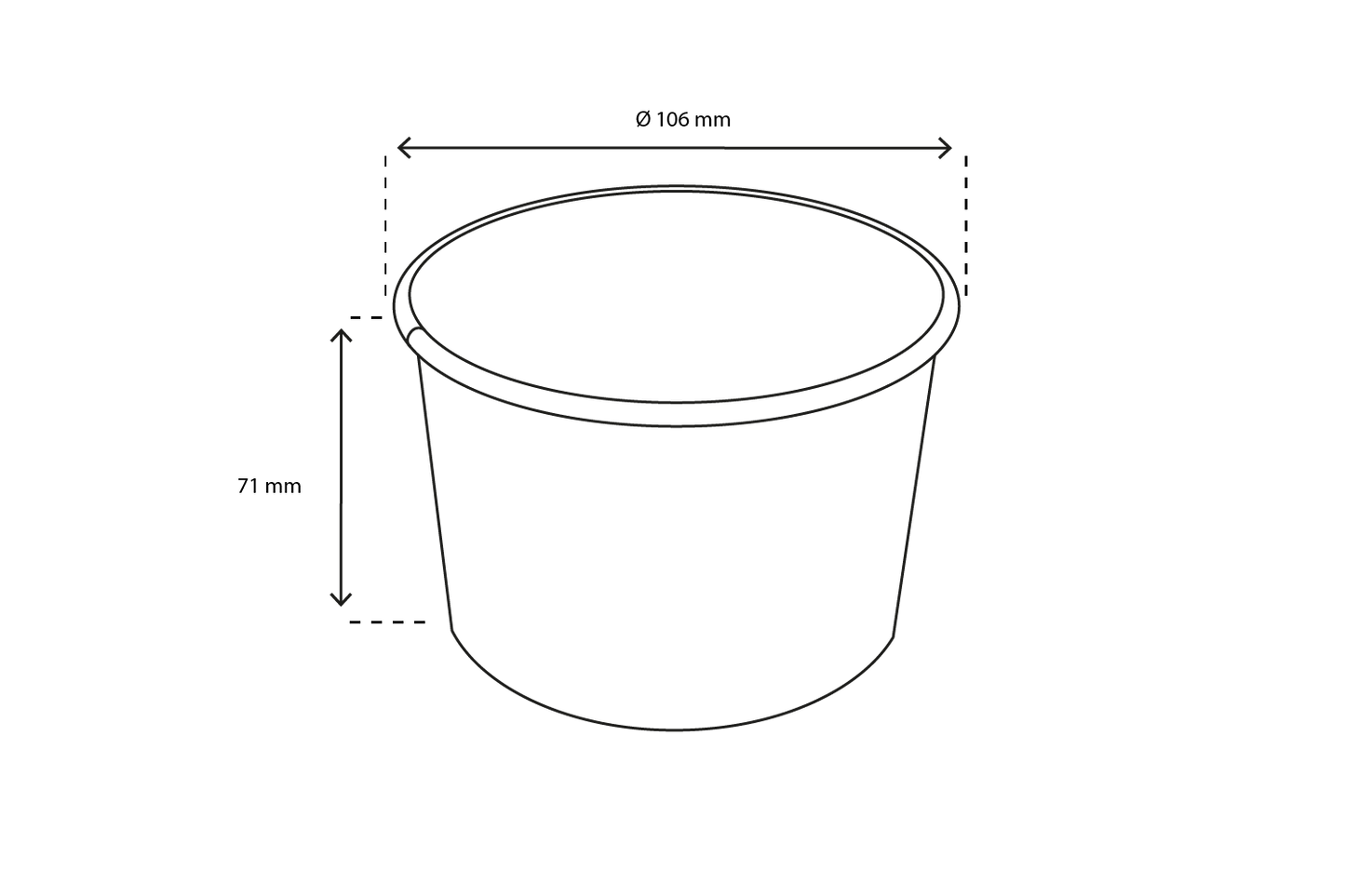 takeaware.nl IJsbekers IJsbeker 360ml Ø106mm 12oz karton GELATO