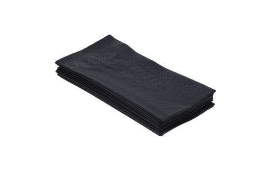  Napkin 2 ply 1/8 fold 40x40cm paper black BIO