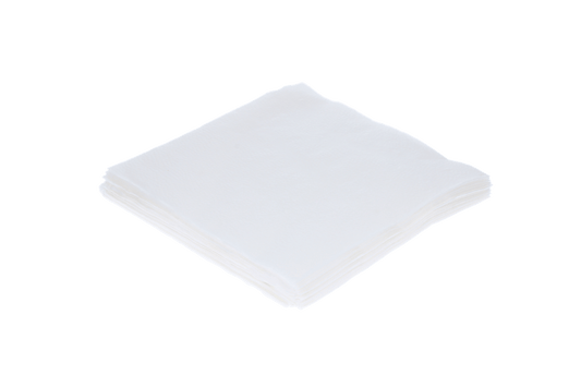 Napkin 1 ply 1/4 fold 33x33cm paper white BIO