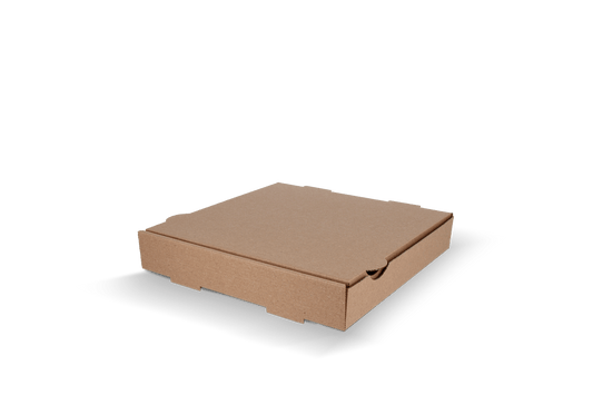 Pizza boxes 24x24x4cm kraft brown BIO
