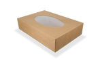 takeaware.nl Cateringdozen Cateringdozen kraft klein met venster 36x25x8cm BIO