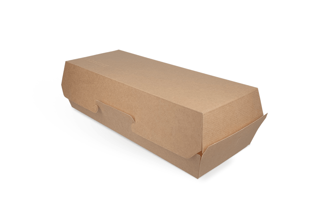 takeaware.nl Friet- en snackbakjes Panini/baguette box 26,5x12,2x7cm karton BIO