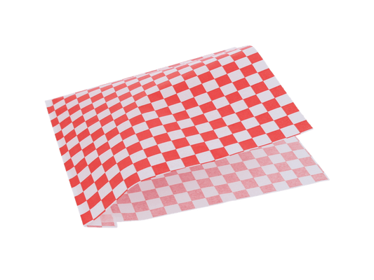 Hamburger bag 17x18cm rhombus greaseproof paper BIO